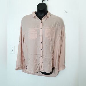 Wet Seal light pink button up shirt